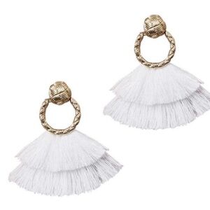 For Love & Lemons Loop Fringe Earrings